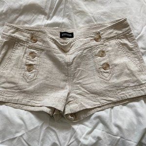 Express Linen Sailor Shorts
